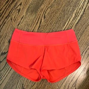 CARNATION RED Lululemon Shorts